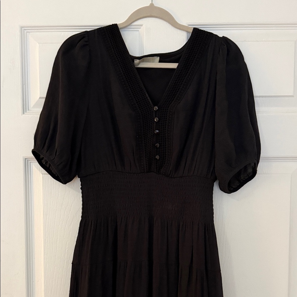 Umgee Boho Black Long Sleeve Dress